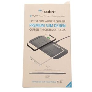 N9.OB Tylt Sabre Dual Wireless Charging Mat‎ Fast Charge | iPhones | Black